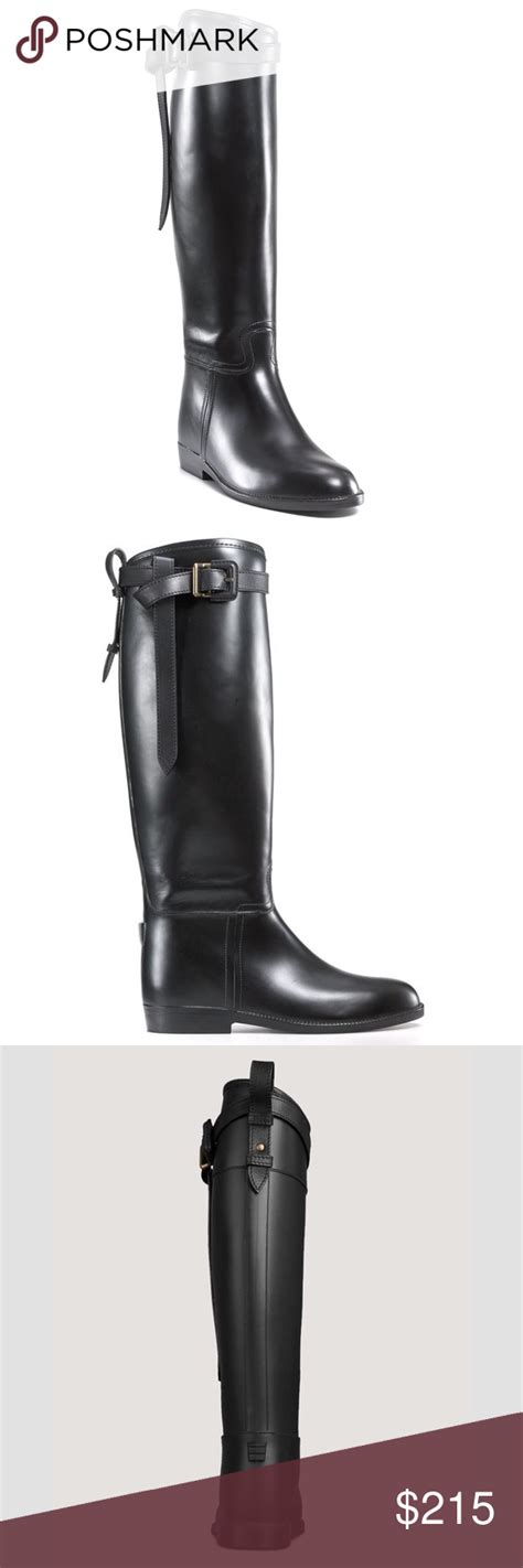 burberry rain boots size chart|Burberry flat riding rain boots.